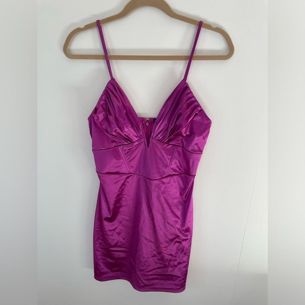 Thirty Thirty Womens Purple Mini Party Dress M NWT